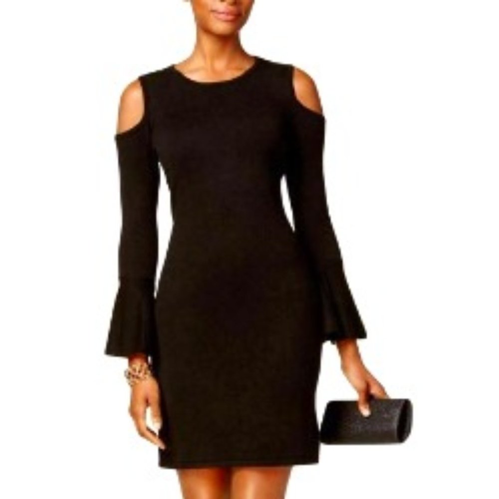 Jessica Howard  Cold Shoulder Sweater Dress